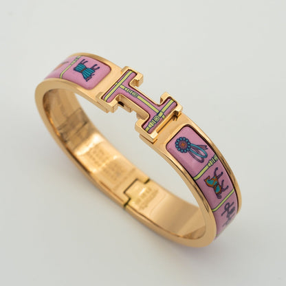 [NOBLE AURA]H PINK GOLD BRACELET PINK CERAMIC