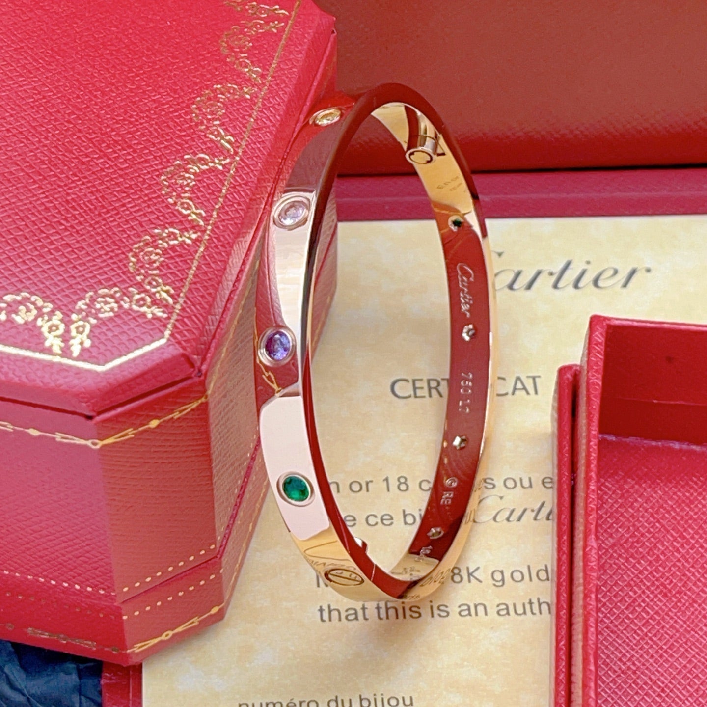[NOBLE AURA] 2026 RAINBOW LOVE BRACELET 6.1MM  10 DIAMONDS