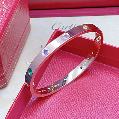 [NOBLE AURA] 2026 RAINBOW LOVE BRACELET 6.1MM  10 DIAMONDS