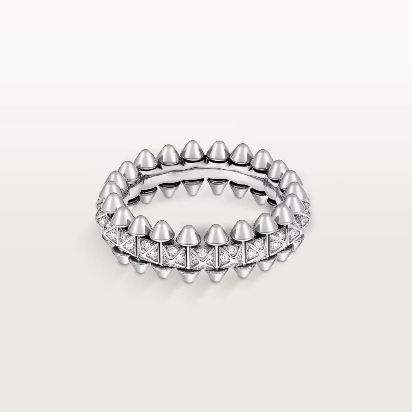 [NOBLE AURA] CLASH 6.4MM SMALL FULL DIAMOND RING