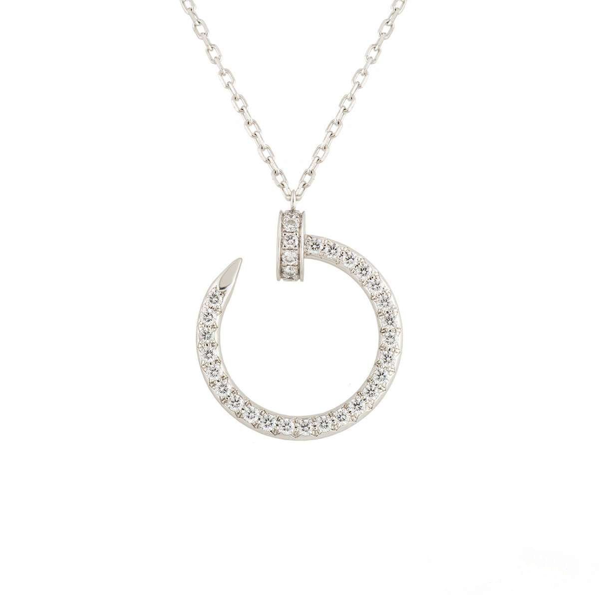 [NOBLE AURA]JUSTE NECKLACE SILVER DIAMONDS