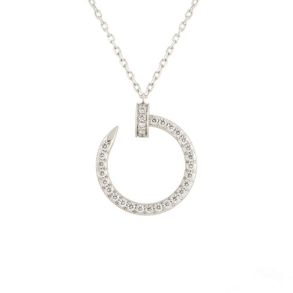 [NOBLE AURA]JUSTE NECKLACE SILVER DIAMONDS