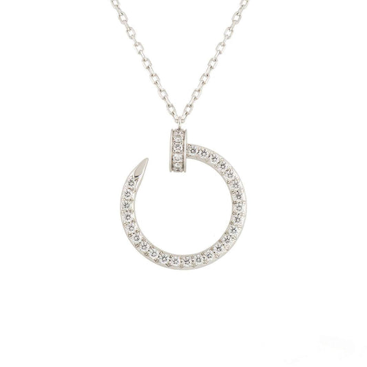 [NOBLE AURA]JUSTE NECKLACE SILVER DIAMONDS