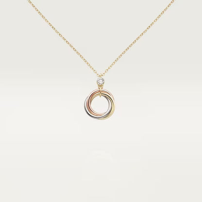 [NOBLE AURA] TRINITY  NECKLACE 1 DIAMOND