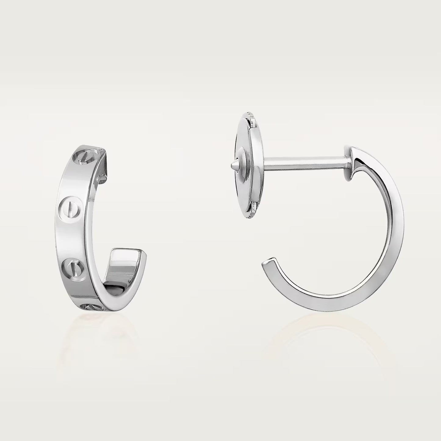 [NOBLE AURA] LOVE EARRINGS 2.65 MM NO DIAMOND SMALL