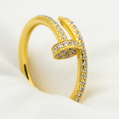 [NOBLE AURA]JUSTE RING 1.8MM GOLD DIAMONDS