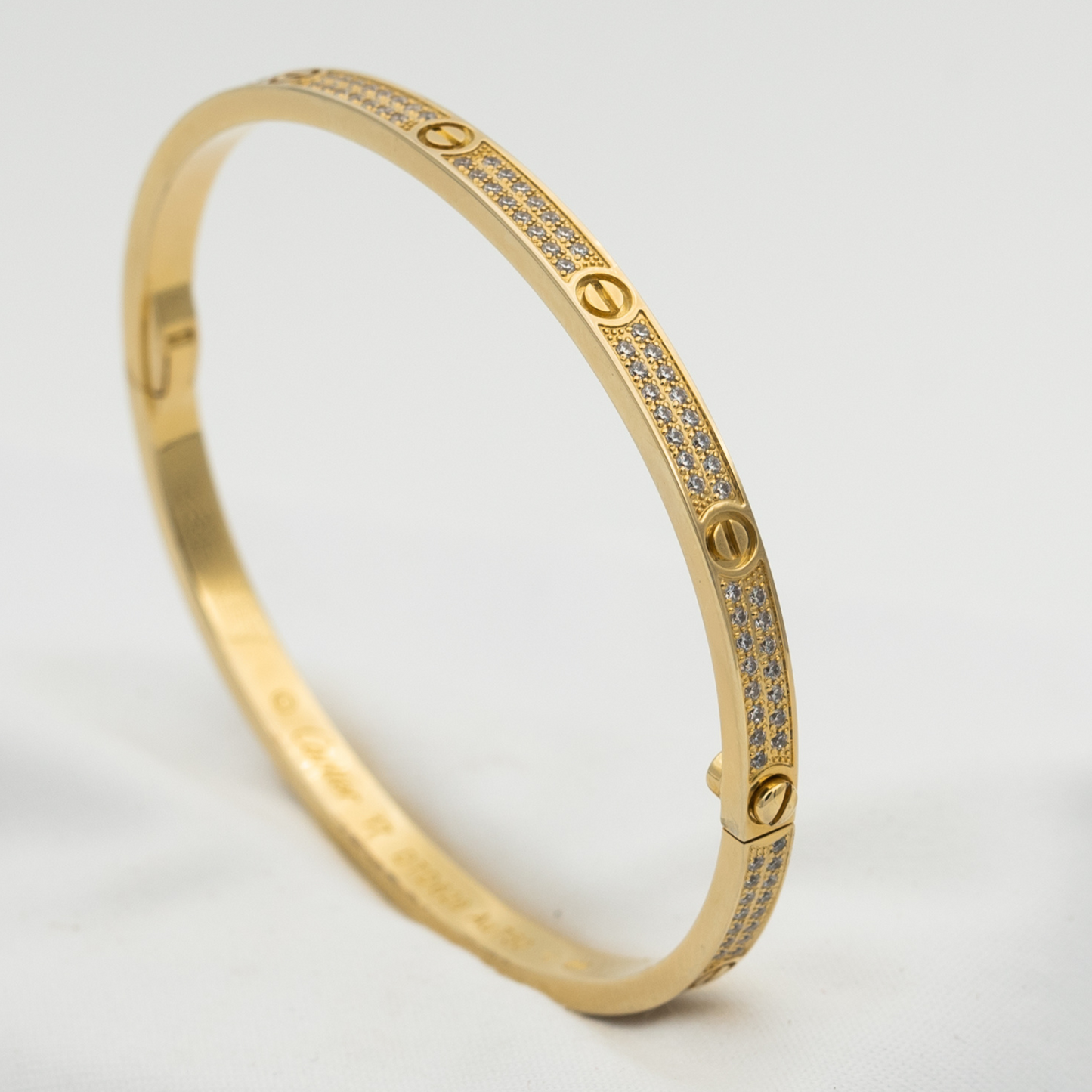 [NOBLE AURA]LOVE BRACELET 3.65MM DIAMOND-PAVED
