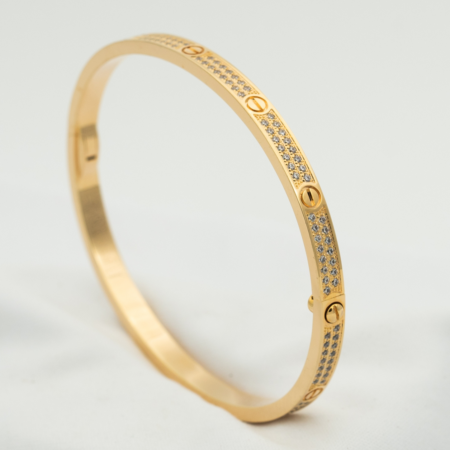 [NOBLE AURA]LOVE BRACELET 3.65MM DIAMOND-PAVED
