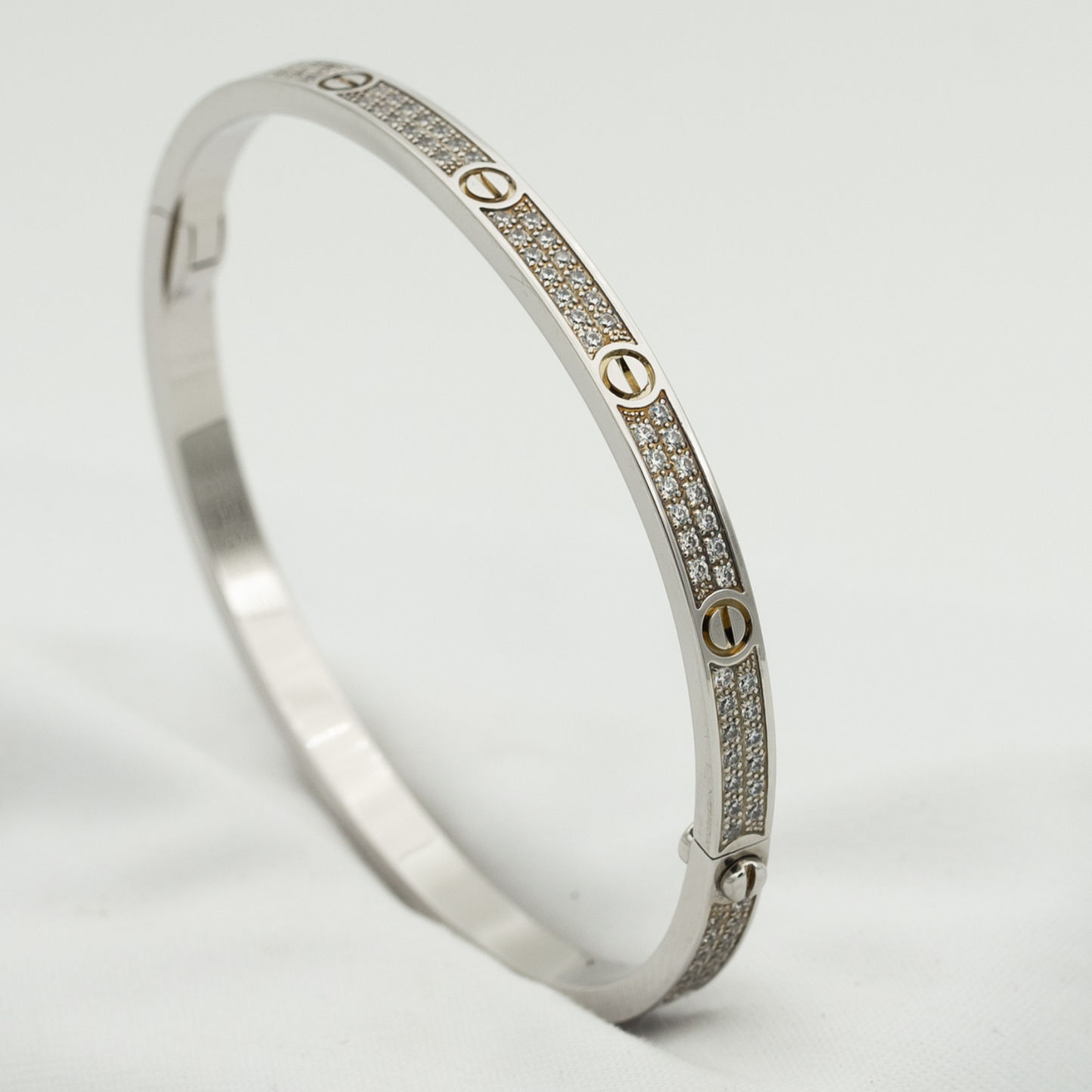 [NOBLE AURA]LOVE BRACELET 3.65MM DIAMOND-PAVED