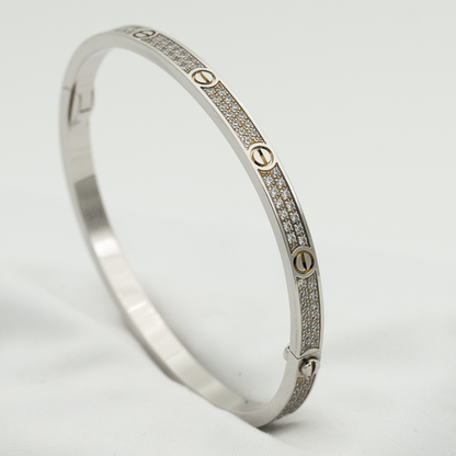 [NOBLE AURA]LOVE BRACELET 3.65MM DIAMOND-PAVED