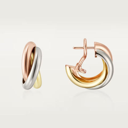 [NOBLE AURA] TRINITY ON DIAMOND CLASSIC EARRINGS