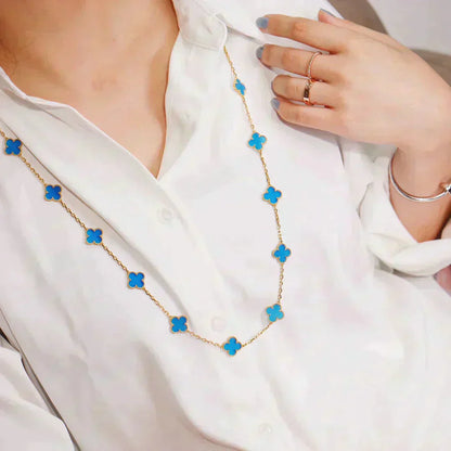 [NOBLE AURA]CLOVER 20 MOTIFS TURQUOISE GOLD