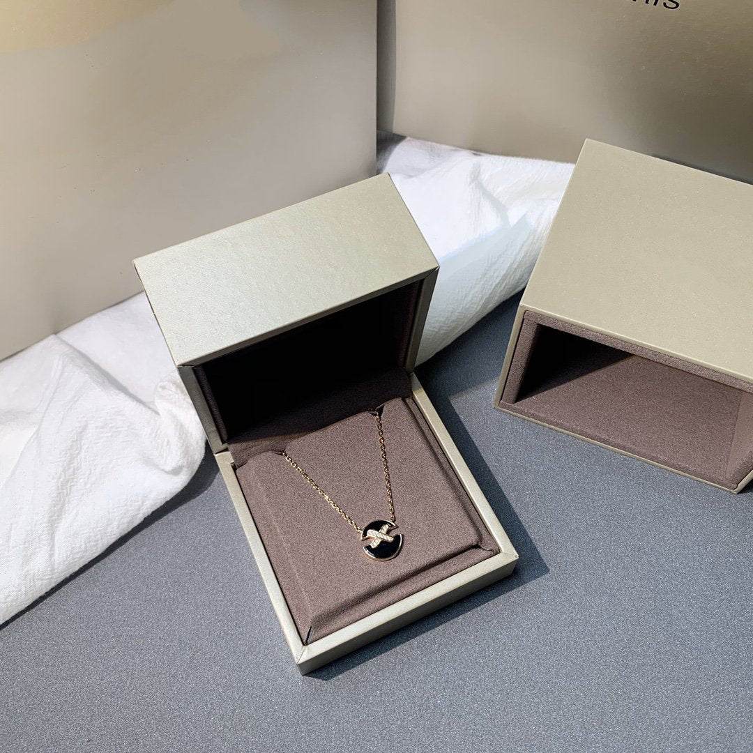 [NOBLE AURA]JEUX DE PINK GOLD DIAMOND NECKLACE