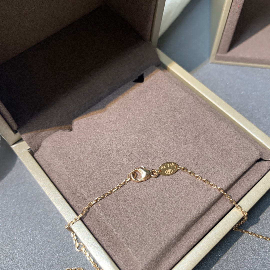 [NOBLE AURA]JEUX DE PINK GOLD DIAMOND NECKLACE