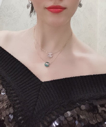 [NOBLE AURA]JEUX DE PINK GOLD DIAMOND NECKLACE