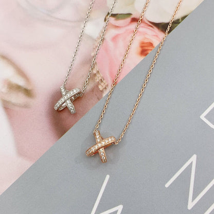 [NOBLE AURA]JEUX DE DIAMOND NECKLACE