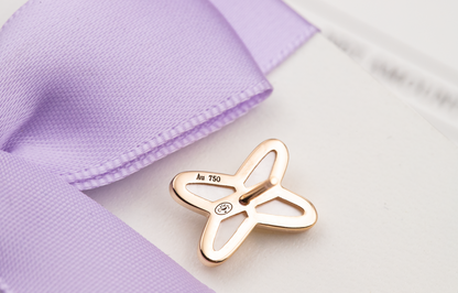 [NOBLE AURA]JEUX DE WHITE MOP PINK GOLD DIAMOND EARRINGS