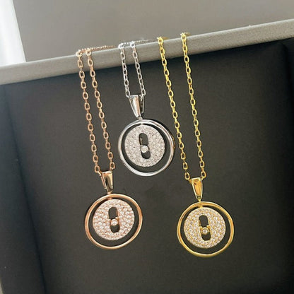 [NOBLE AURA]LUCKY MOVER PM PAVED NECKLACE