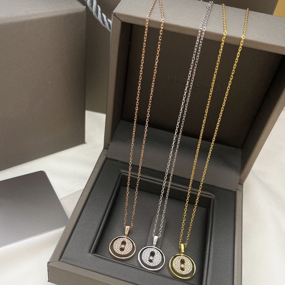 [NOBLE AURA]LUCKY MOVER PM PAVED NECKLACE