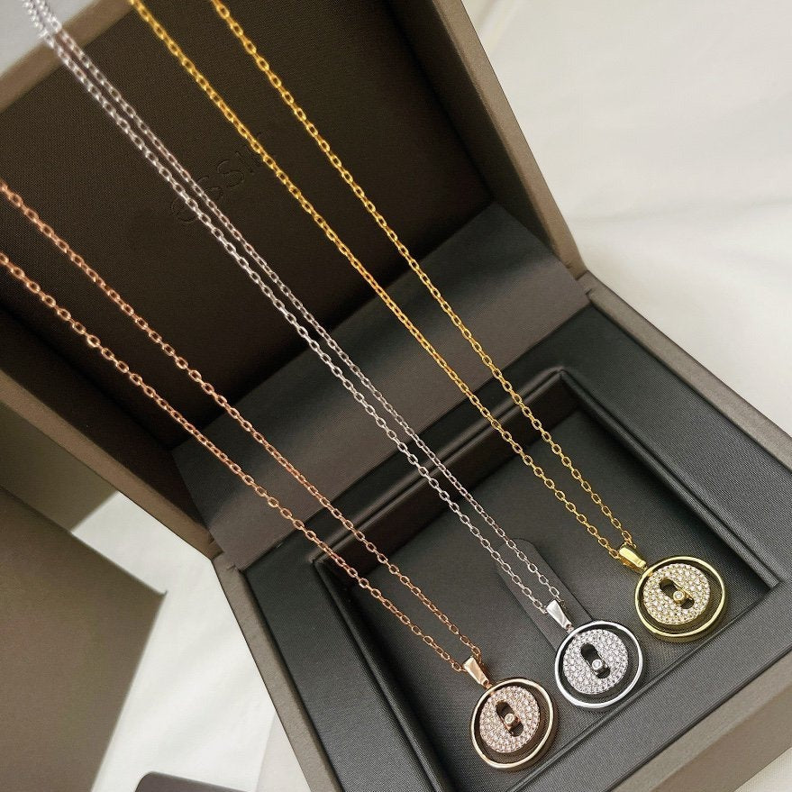 [NOBLE AURA]LUCKY MOVER PM PAVED NECKLACE