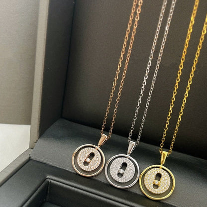 [NOBLE AURA]LUCKY MOVER PM PAVED NECKLACE