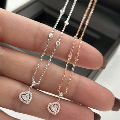 [NOBLE AURA]JOY HEART DIAMOND NECKLACE