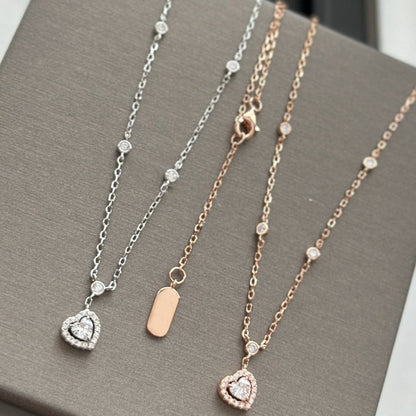 [NOBLE AURA]JOY HEART DIAMOND NECKLACE