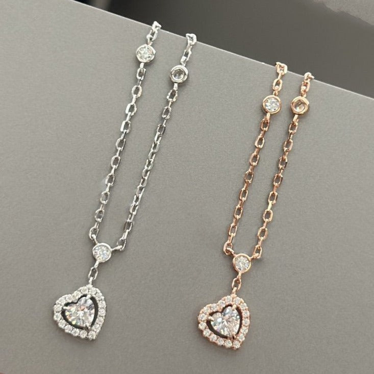 [NOBLE AURA]JOY HEART DIAMOND NECKLACE