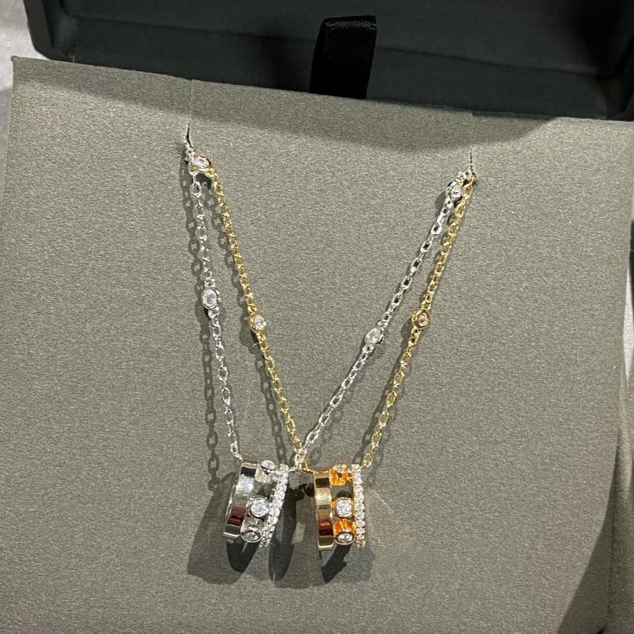 [NOBLE AURA]CHAIN MOVE ROMANE PEDAND NECKLACE