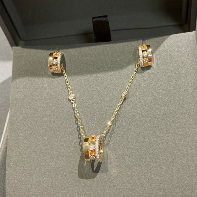 [NOBLE AURA]CHAIN MOVE ROMANE PEDAND NECKLACE