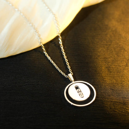 [NOBLE AURA]LUCKY MOVE MM SILVER DIAMOND NECKLACE