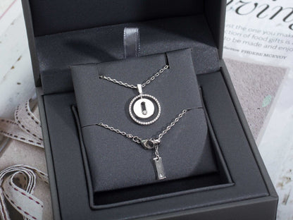 [NOBLE AURA]LUCKY MOVE PM NECKLACE SILVER DIAMOND