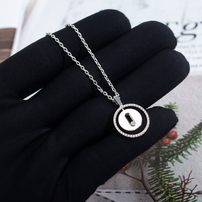 [NOBLE AURA]LUCKY MOVE PM NECKLACE SILVER DIAMOND