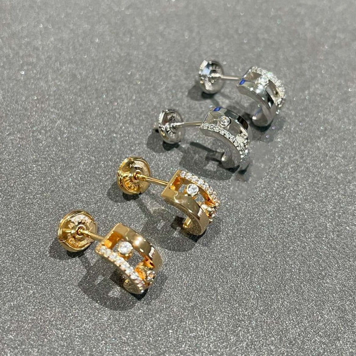[NOBLE AURA]MOVE ROMANE EARRINGS DIAMOND