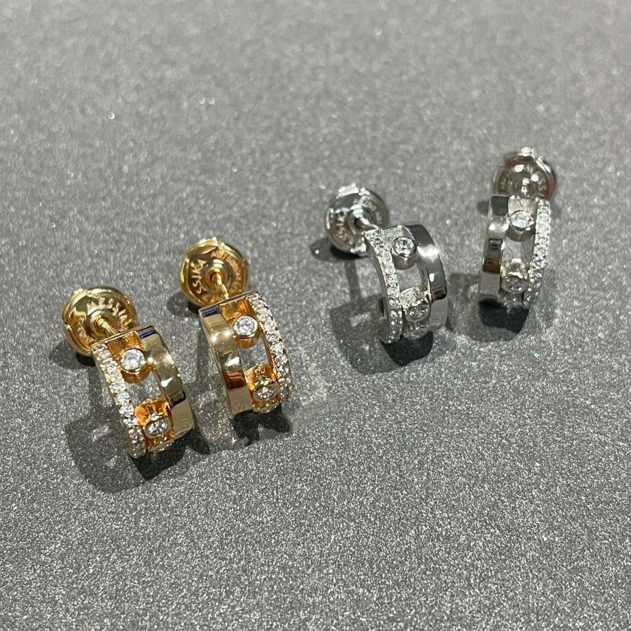 [NOBLE AURA]MOVE ROMANE EARRINGS DIAMOND