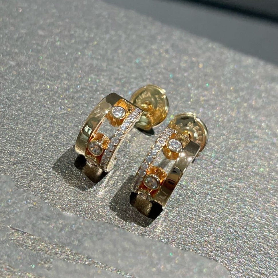 [NOBLE AURA]MOVE ROMANE EARRINGS DIAMOND