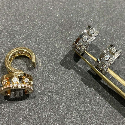 [NOBLE AURA]MOVE ROMANE EARRINGS DIAMOND