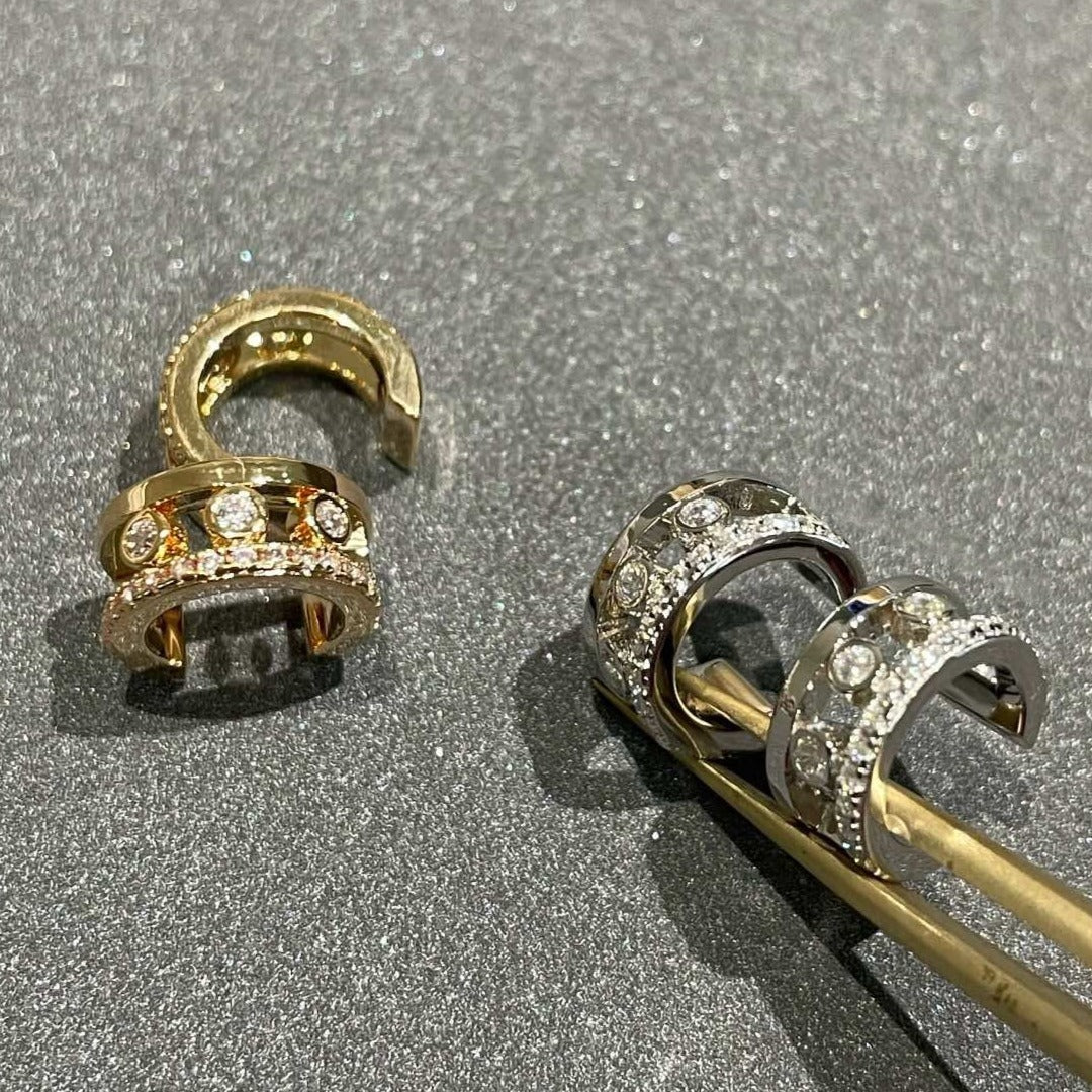 [NOBLE AURA]MOVE ROMANE EARRINGS DIAMOND