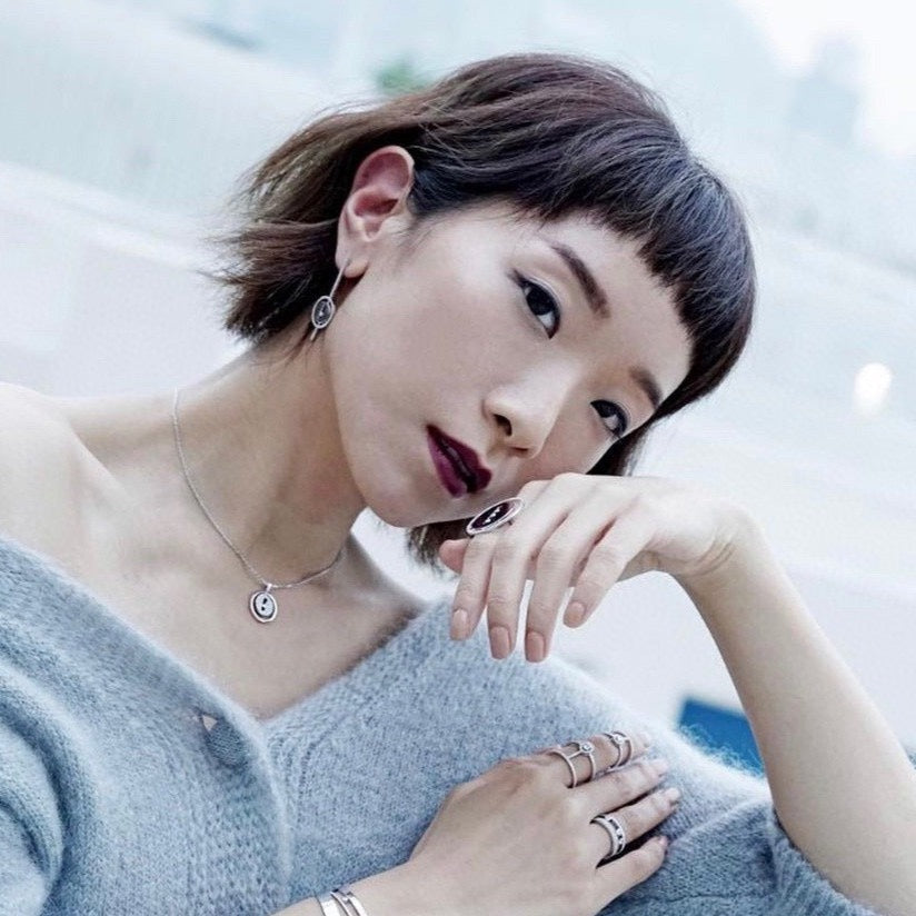 [NOBLE AURA]LUCKY MOVE ARROW PINK GOLD DIAMOND EARRINGS