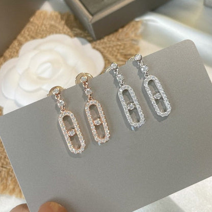 [NOBLE AURA]DORMEUSES MOVE UNO DIAMOND EARRINGS