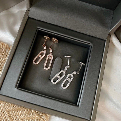 [NOBLE AURA]DORMEUSES MOVE UNO DIAMOND EARRINGS