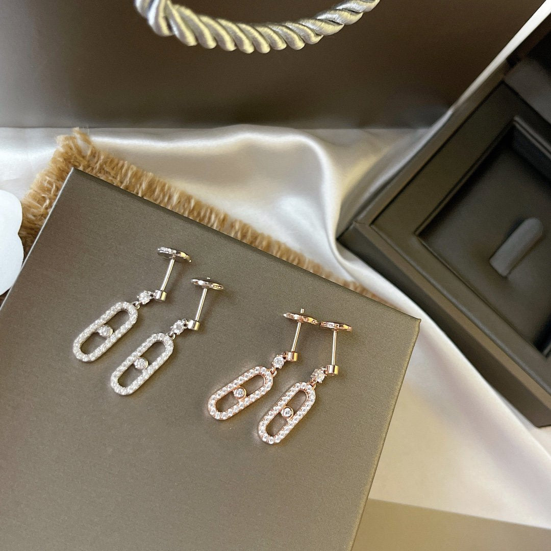 [NOBLE AURA]DORMEUSES MOVE UNO DIAMOND EARRINGS