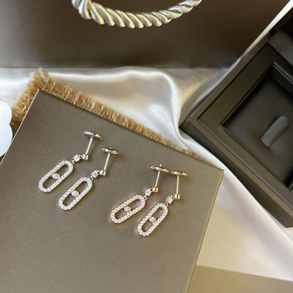 [NOBLE AURA]DORMEUSES MOVE UNO DIAMOND EARRINGS