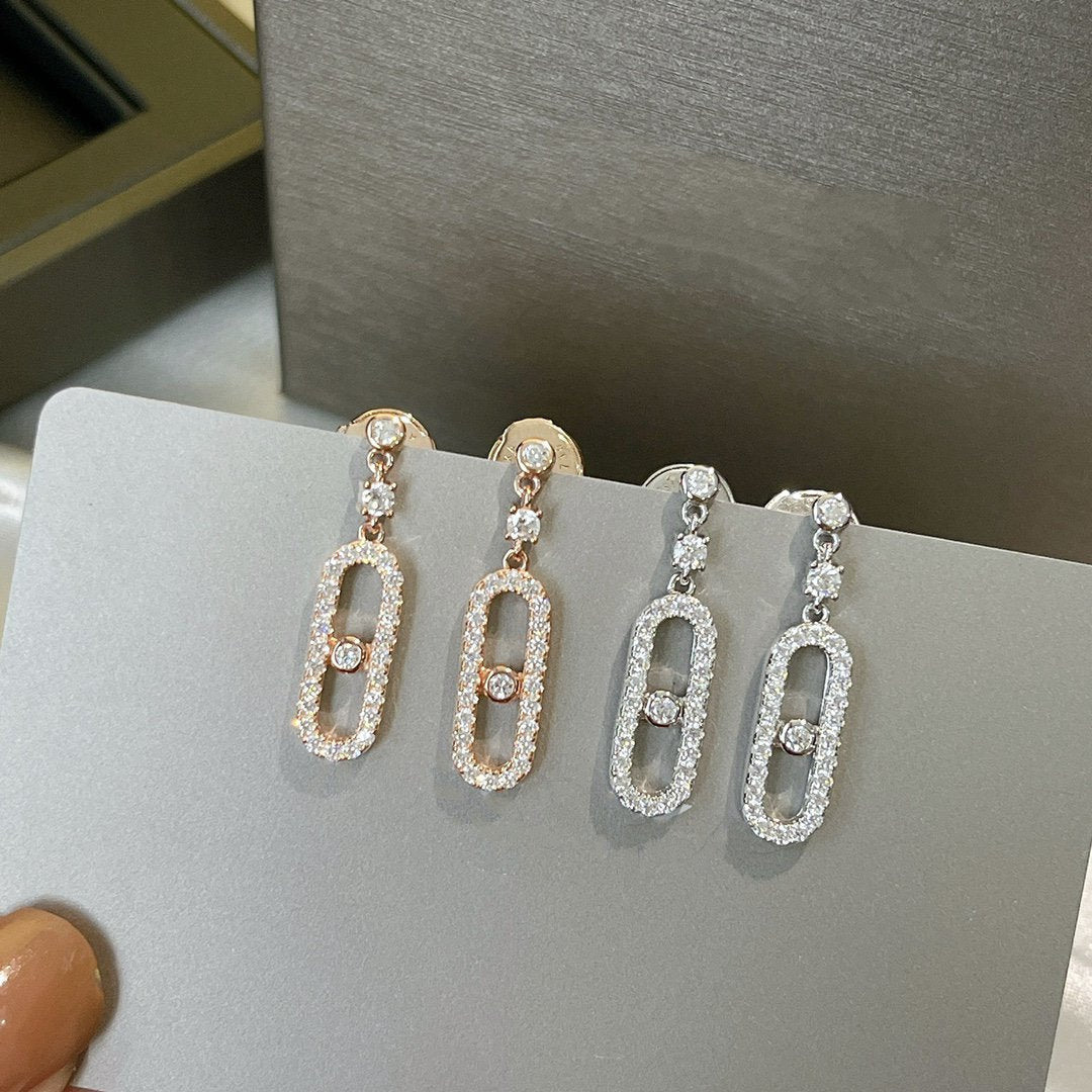 [NOBLE AURA]DORMEUSES MOVE UNO DIAMOND EARRINGS