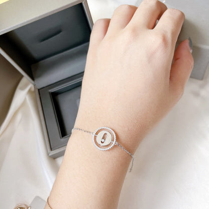 [NOBLE AURA]LUCKY MOVE PAVED DIAMOND BRACELET