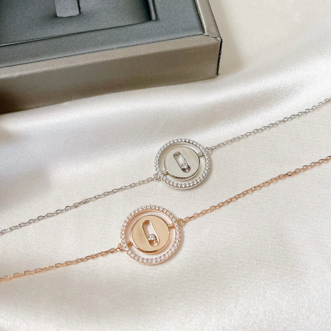 [NOBLE AURA]LUCKY MOVE PAVED DIAMOND BRACELET