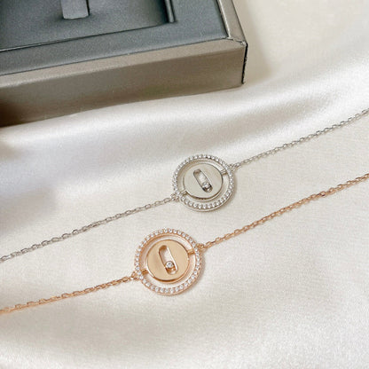 [NOBLE AURA]LUCKY MOVE PAVED DIAMOND BRACELET