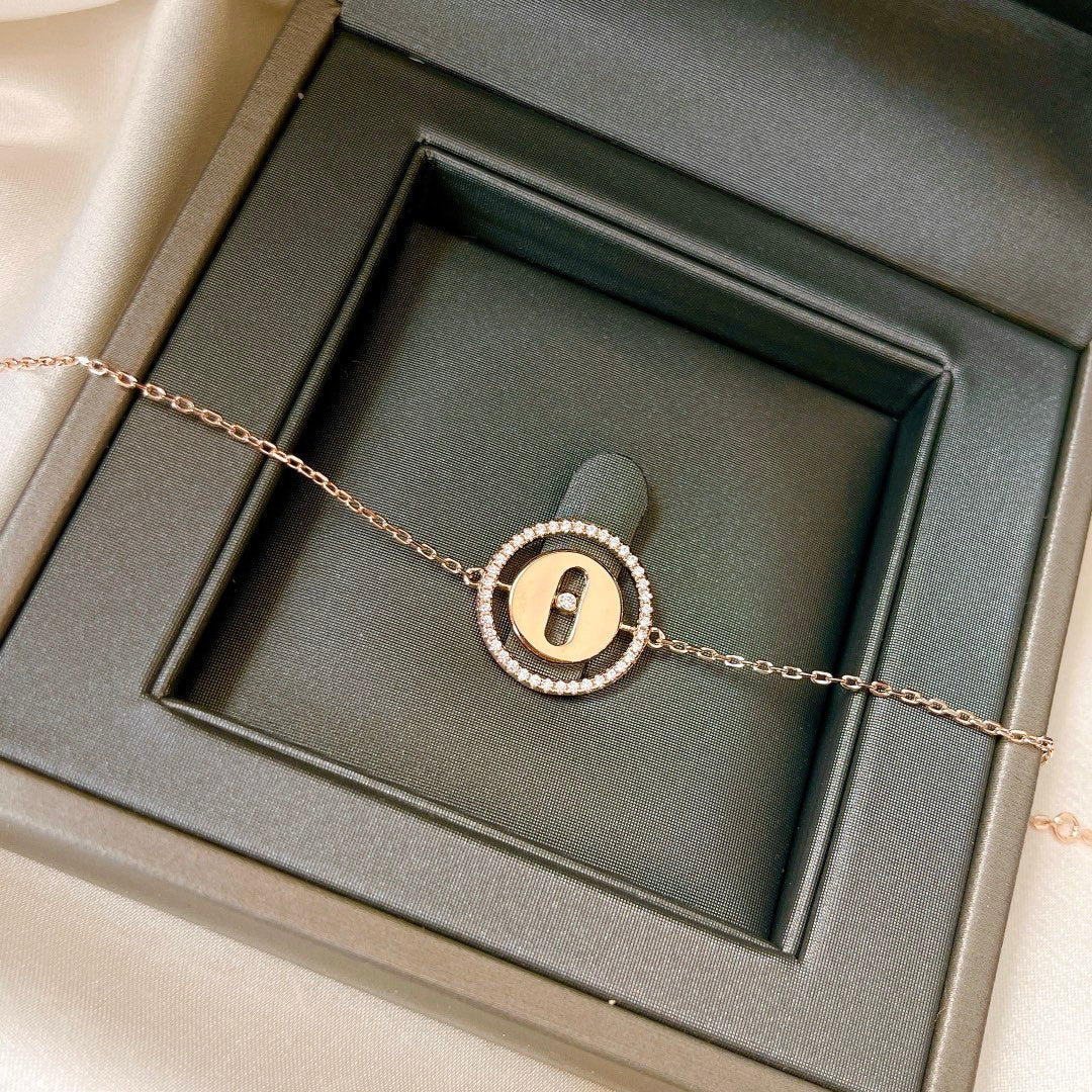 [NOBLE AURA]LUCKY MOVE PAVED DIAMOND BRACELET