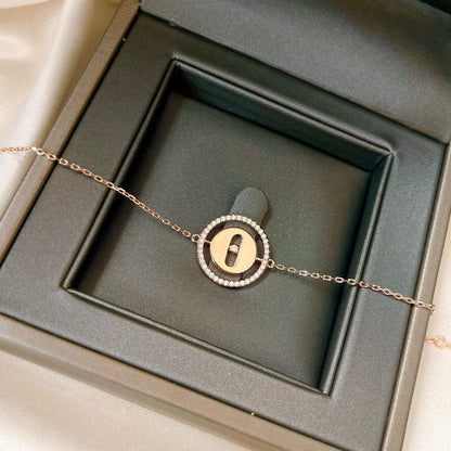 [NOBLE AURA]LUCKY MOVE PAVED DIAMOND BRACELET
