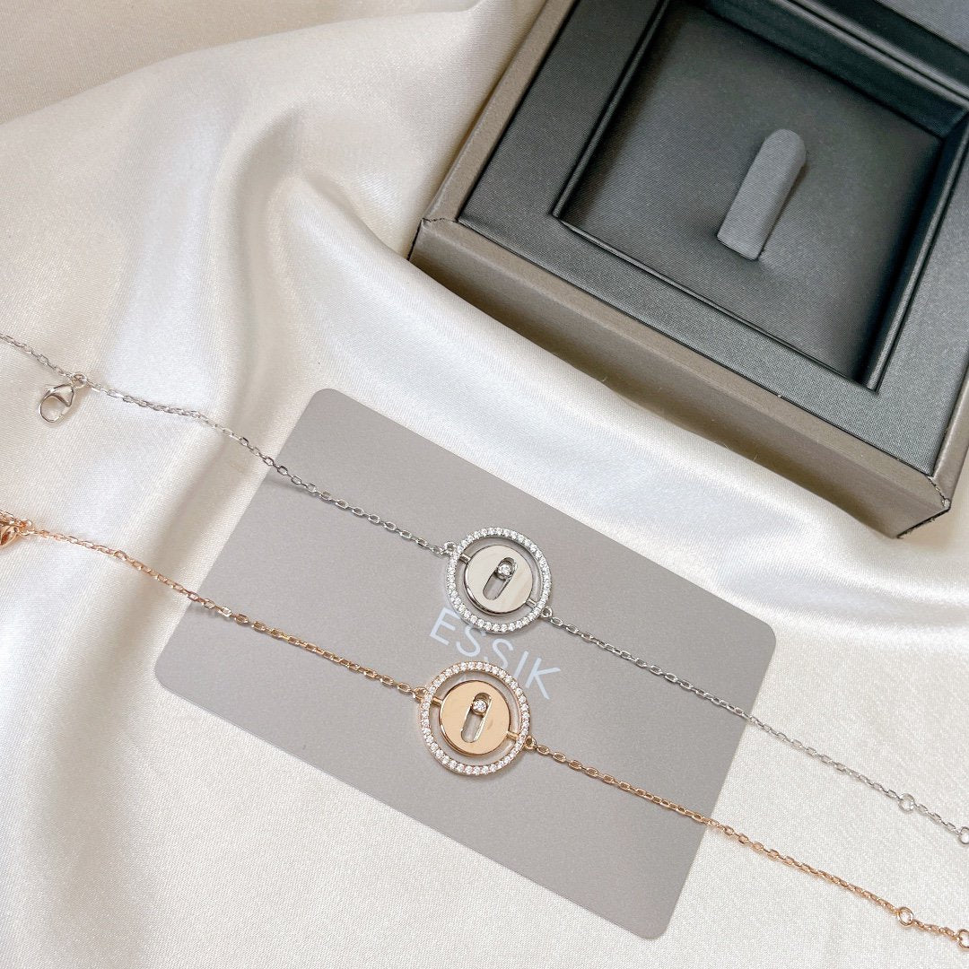 [NOBLE AURA]LUCKY MOVE PAVED DIAMOND BRACELET